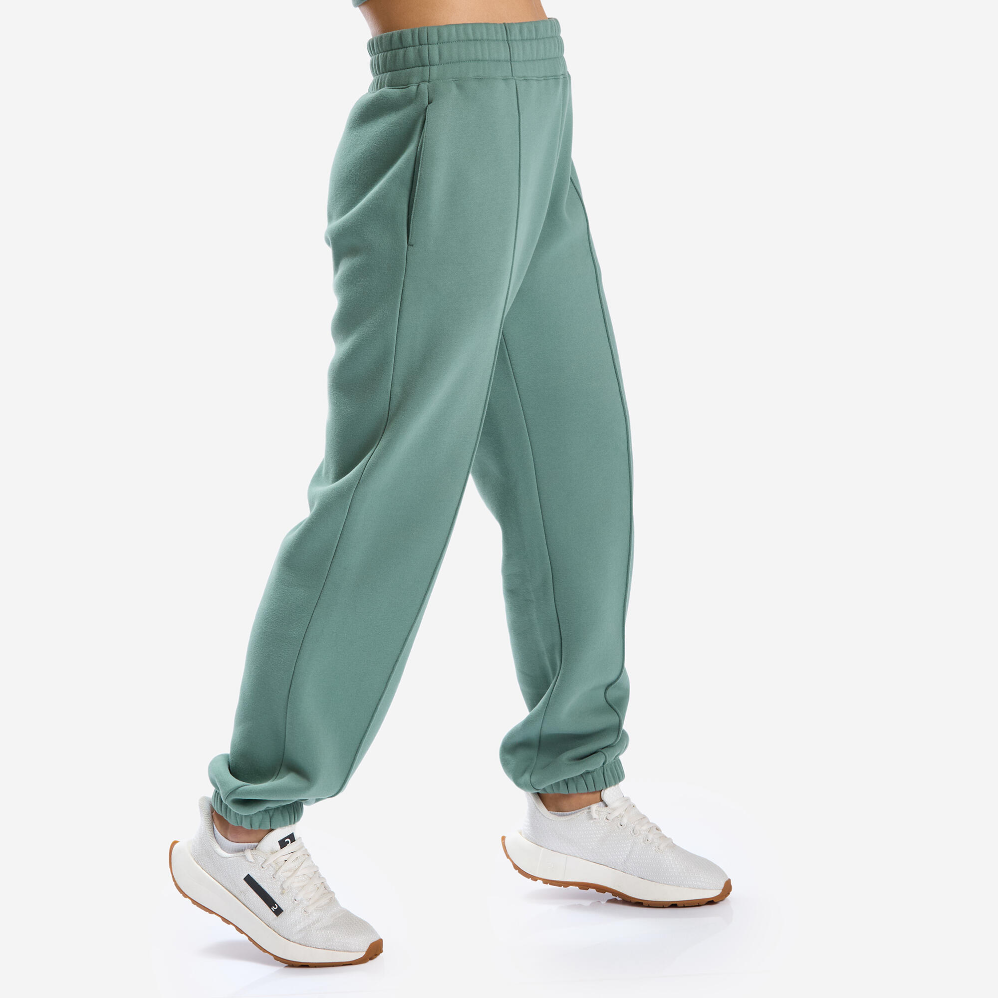 Slim-Fit Jogging Bottoms - Smoky Green