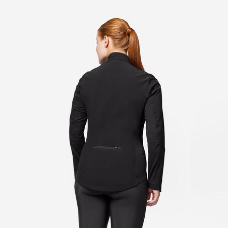 Куртка жіноча 100 для велоспорту зимова чорна