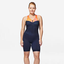 COMBINAISON TRIATHLON TRIFONCTION SD FEMME COURTE DISTANCE NAVY ORANGE