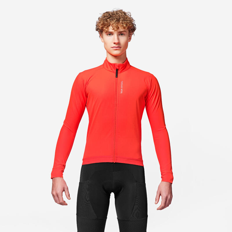 Veste vélo route hiver homme racer 2 - orange