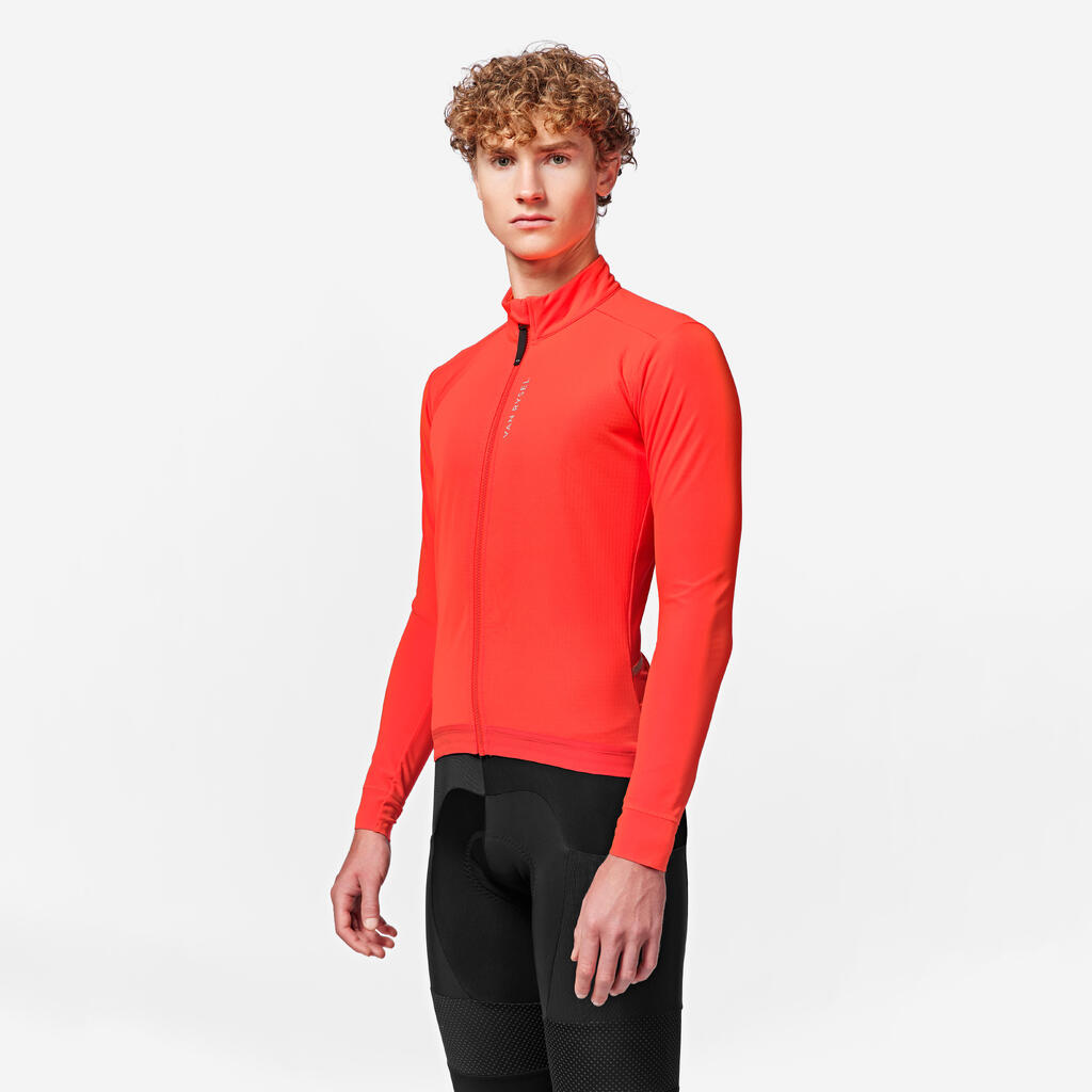 Men's Winter Road Cycling Jacket Racer 2 - Orange