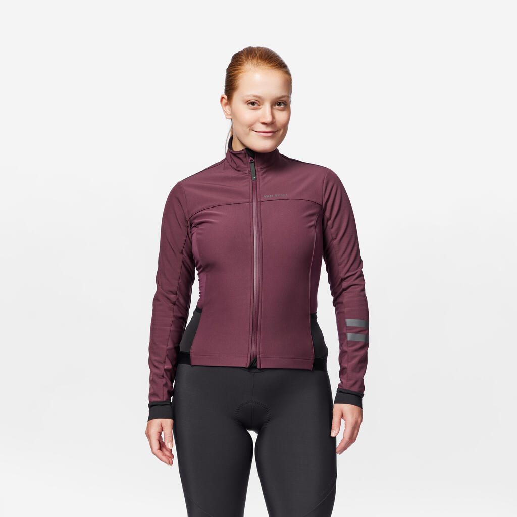 Jakna za biciklizam Endurance ženska - bordo