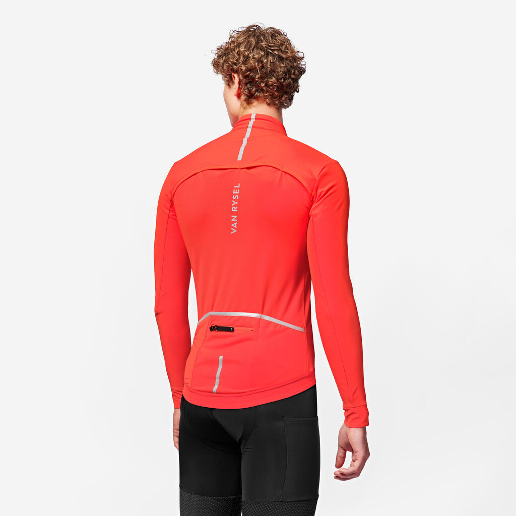 Men's Winter Road Cycling Jacket Racer 2 - Orange