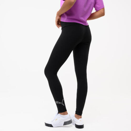 Leggings 7/8 Puma donna palestra cotone neri
