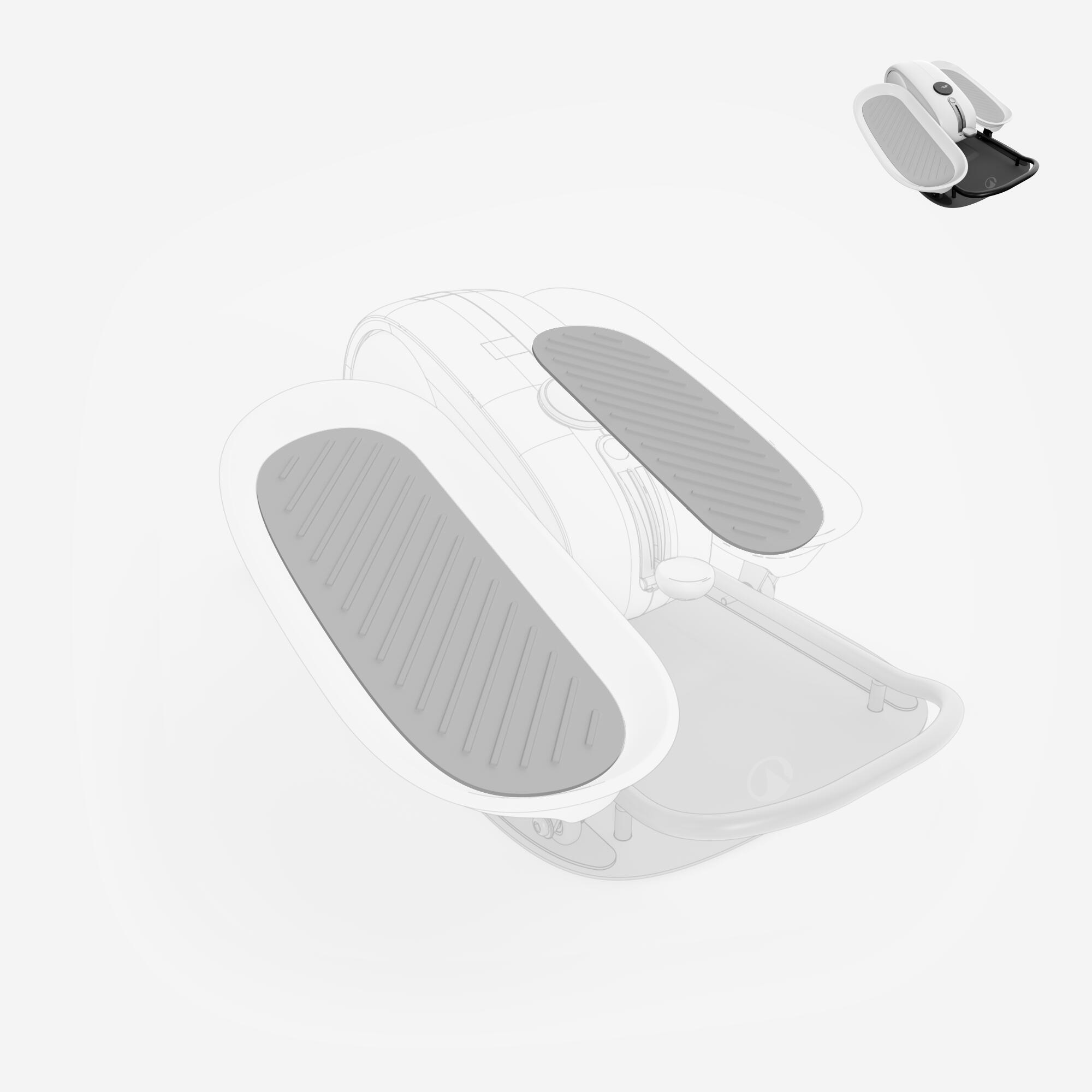 Antidérapant pédale*2, pièce détachée fitness, mini vélo elliptique active desk 4/8