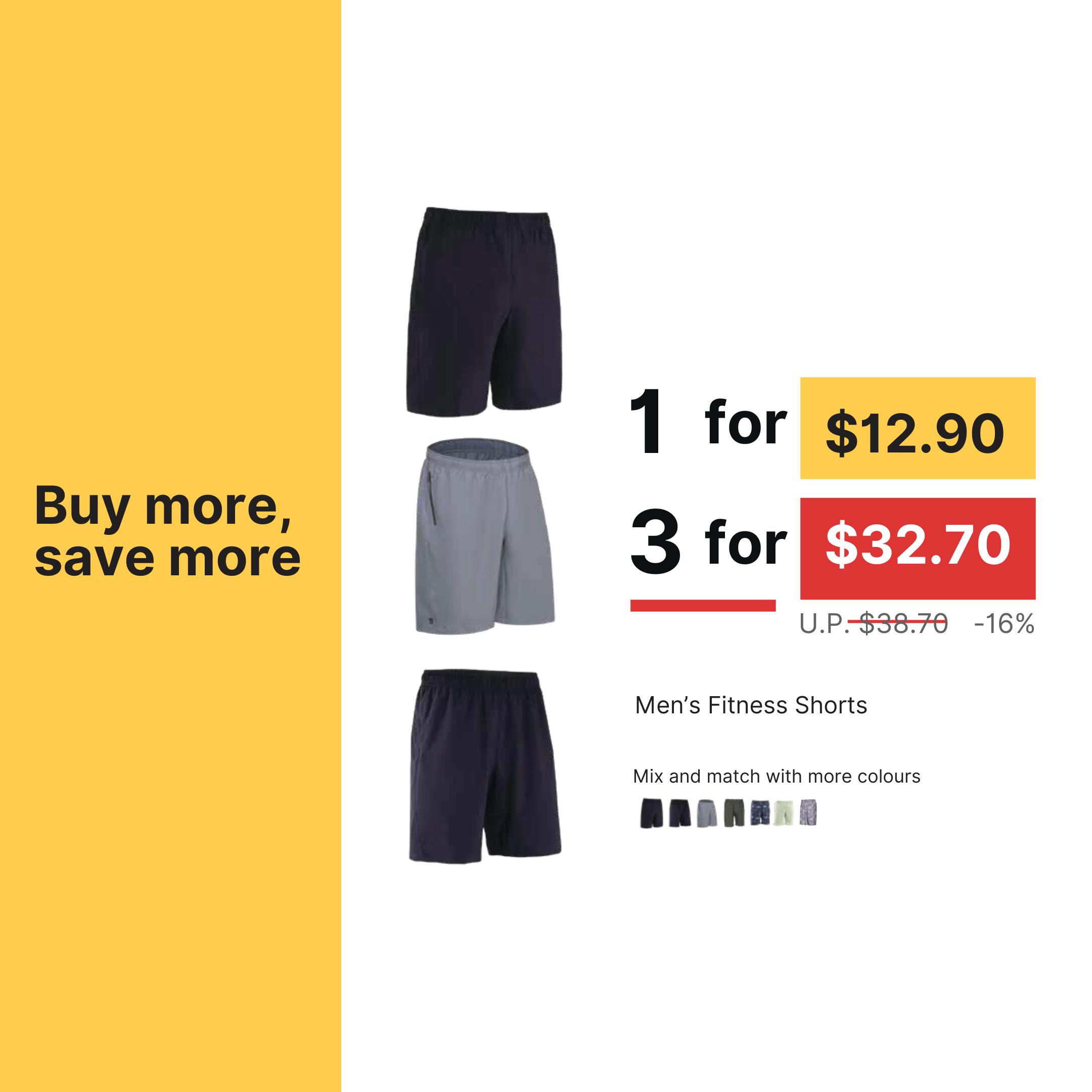 DEYI Men's Custom Workout Shorts 7 Inch - Lightweight, Zip Pockets, Grey, Large, Add Your Number