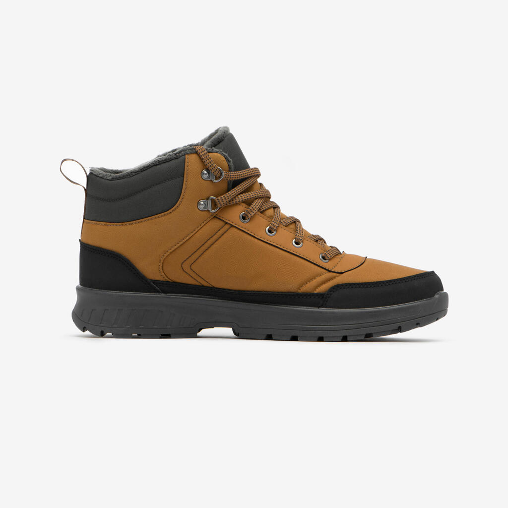 Wanderschuhe Herren halbhoch warm wasserdicht - NH100 blau