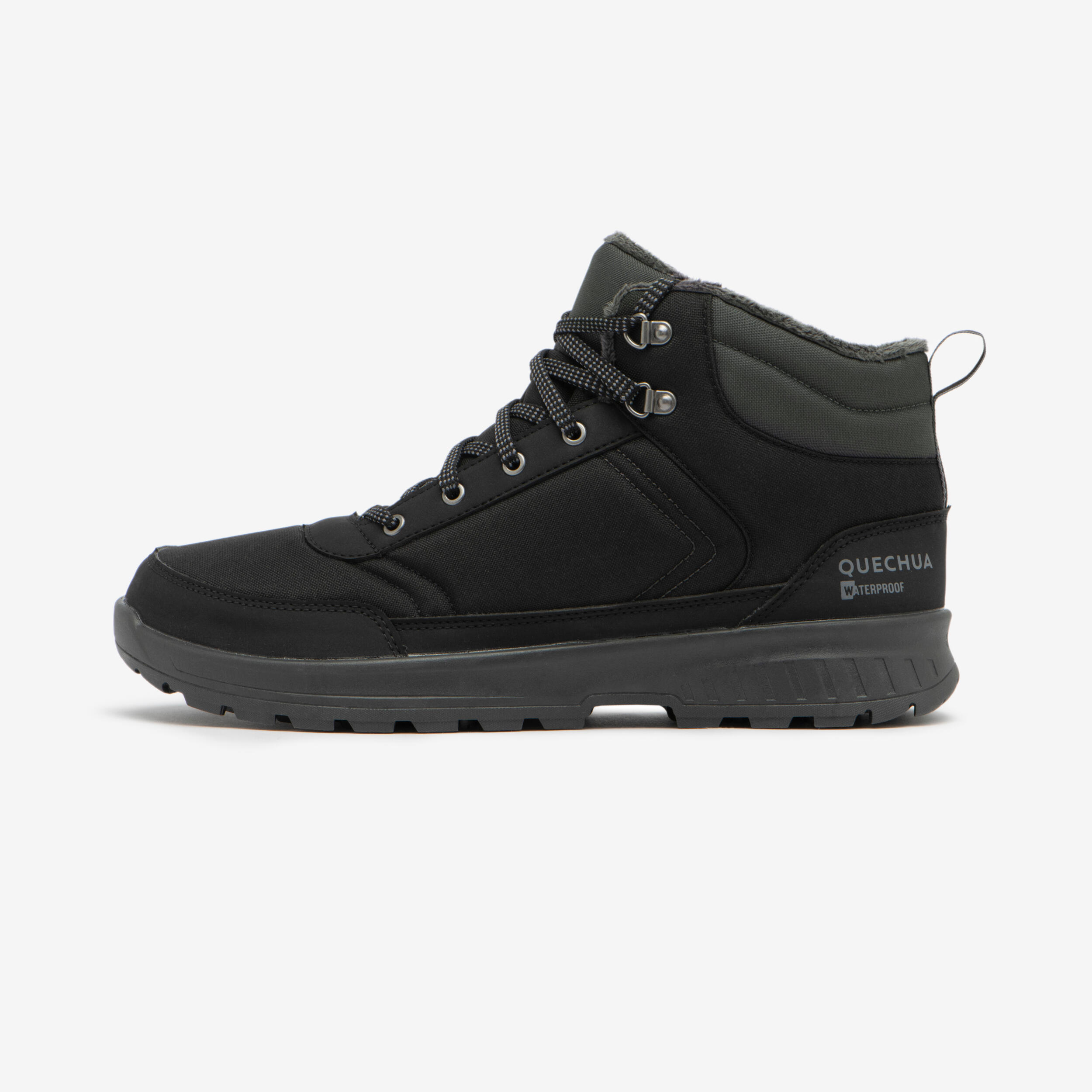Men's waterproof winter hiking boots NH100 - Black