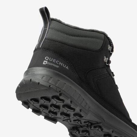 Черевики чоловічі NH100 для зимового туризму водонепроникні чорні