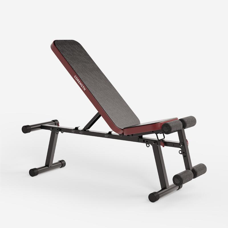 Verstelbare en inklapbare fitnessbank Bench 500 Fold