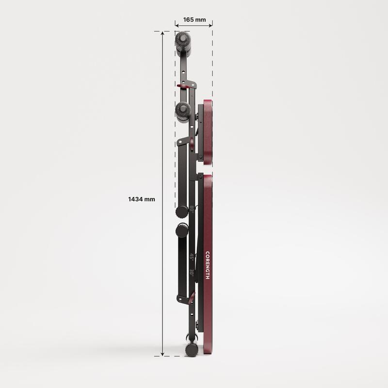 Banco de Musculação Dobrável, Inclinável, Abdominais - Bench 500 Fold