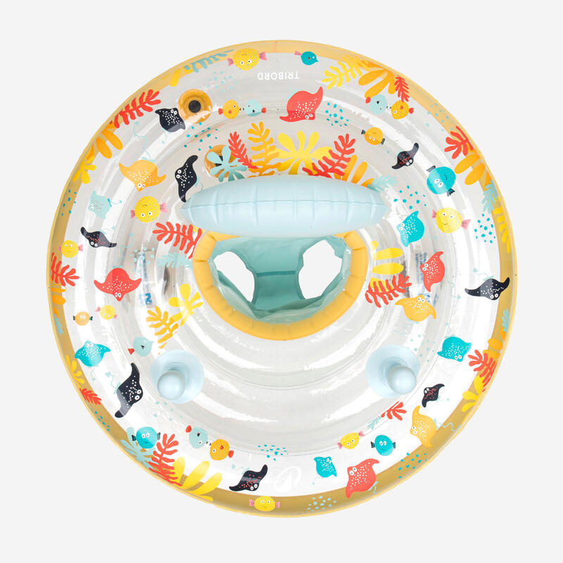 Colac scaun de piscină cu mânere Allfish Galben Copii 7-15kg