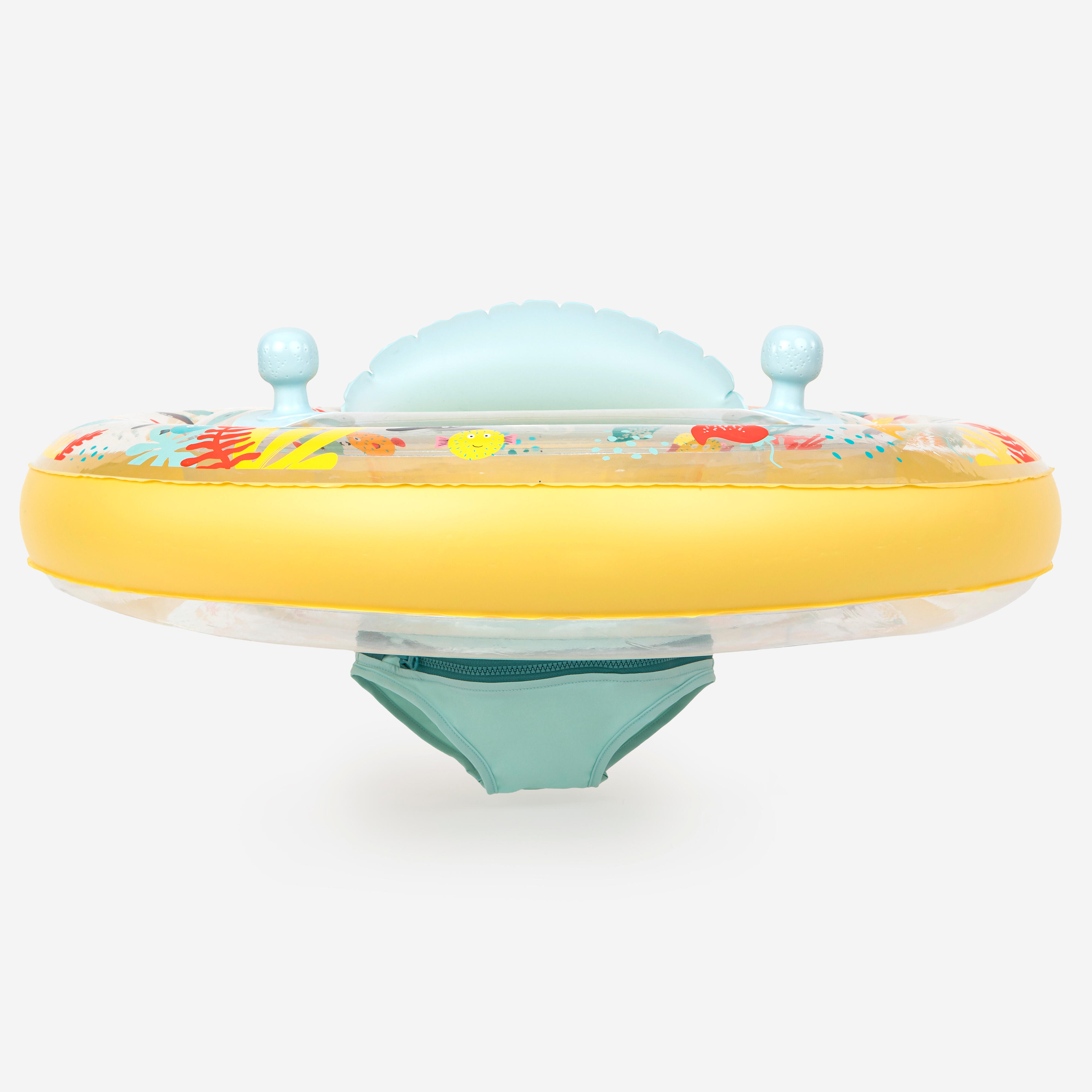 Baby Seat Swim Ring with Handles 7-15 kg Secure & Fun Allfish Yellow