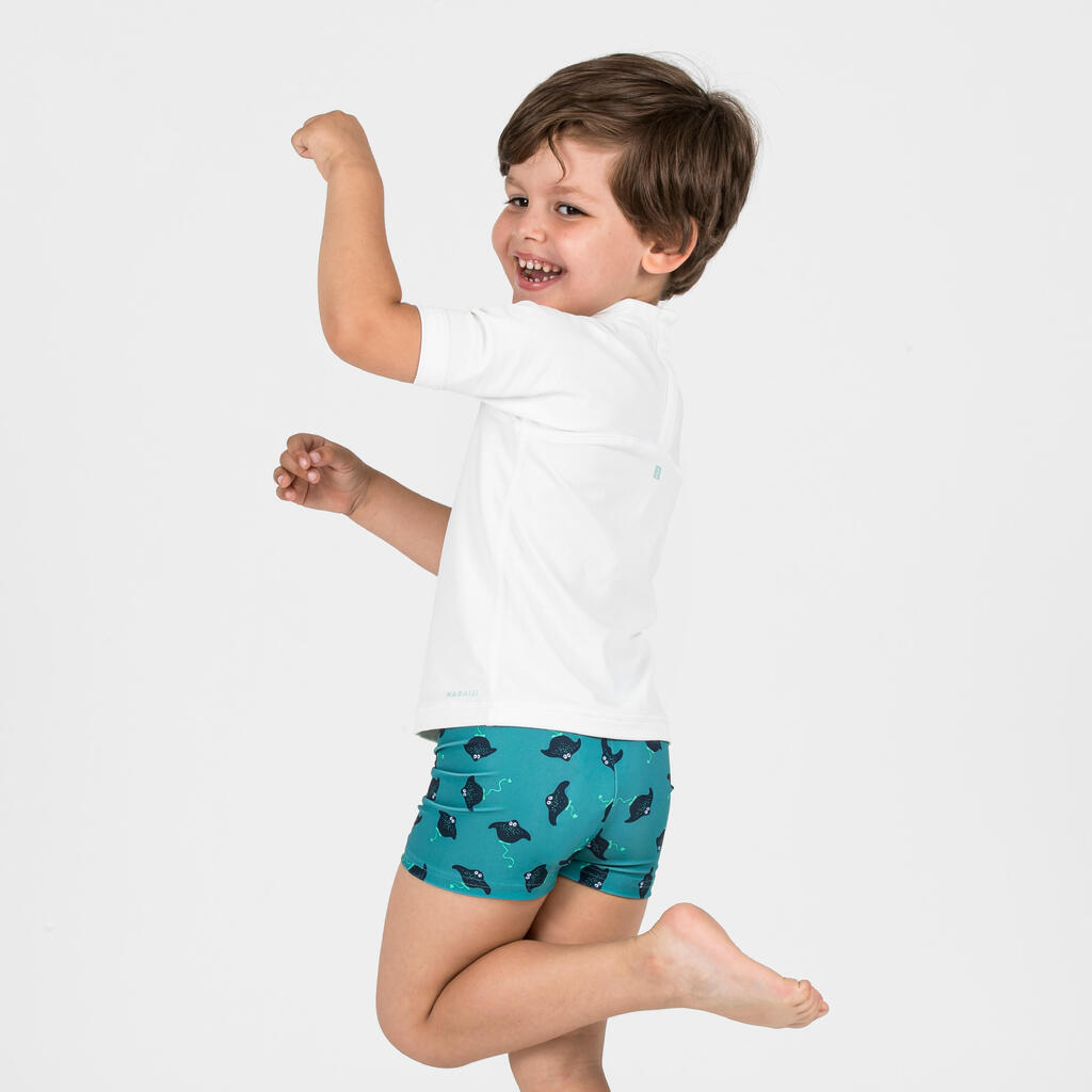 Boxer de bain Bébé / Enfant - Titou Manta bleu