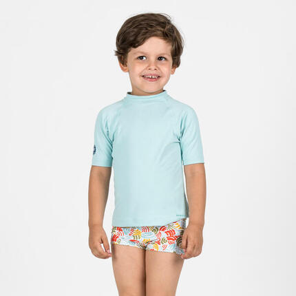 Boxer de bain Bébé / Enfant - Titou Palm bleu marine