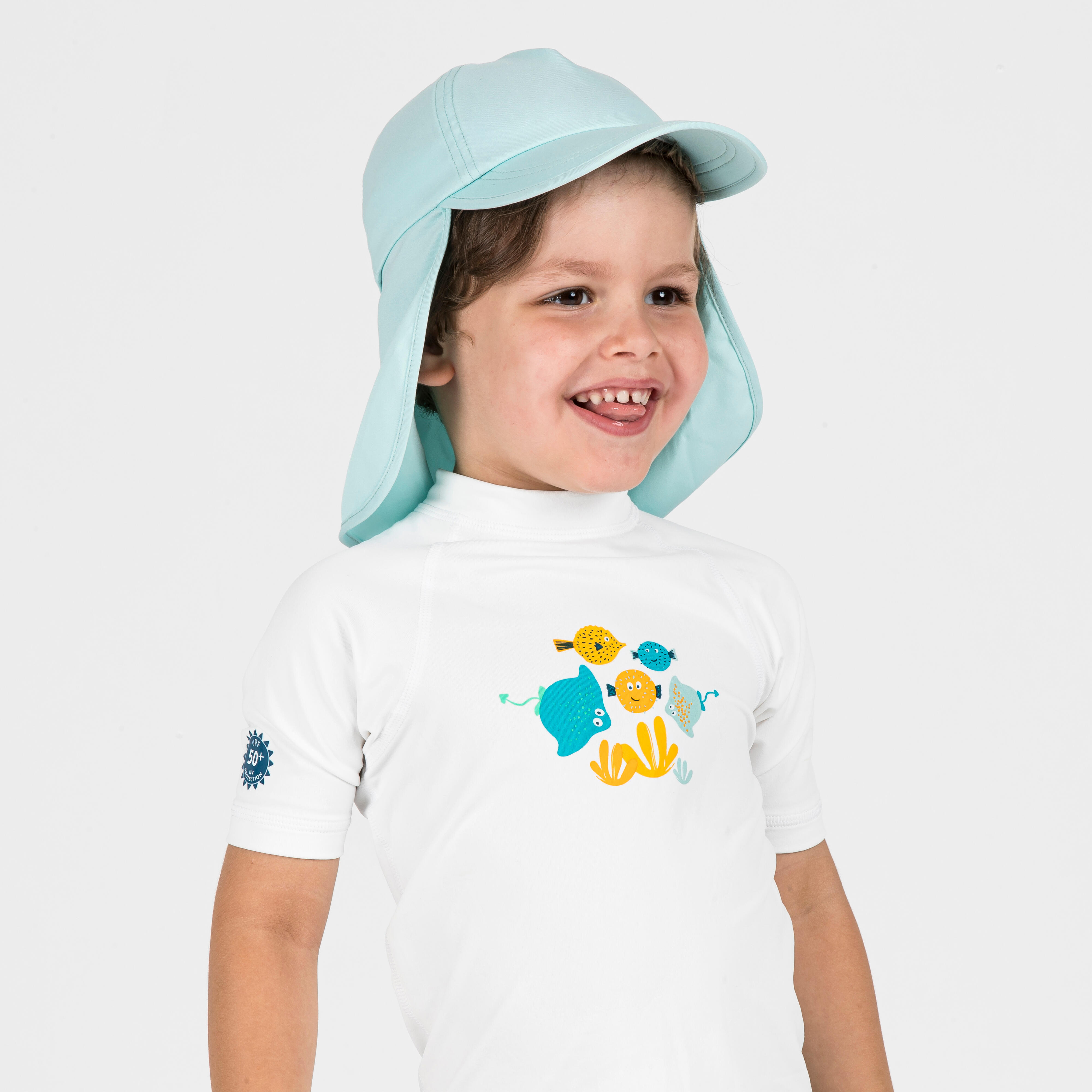 Casquette anti-UV bébé - menthe - NABAIJI