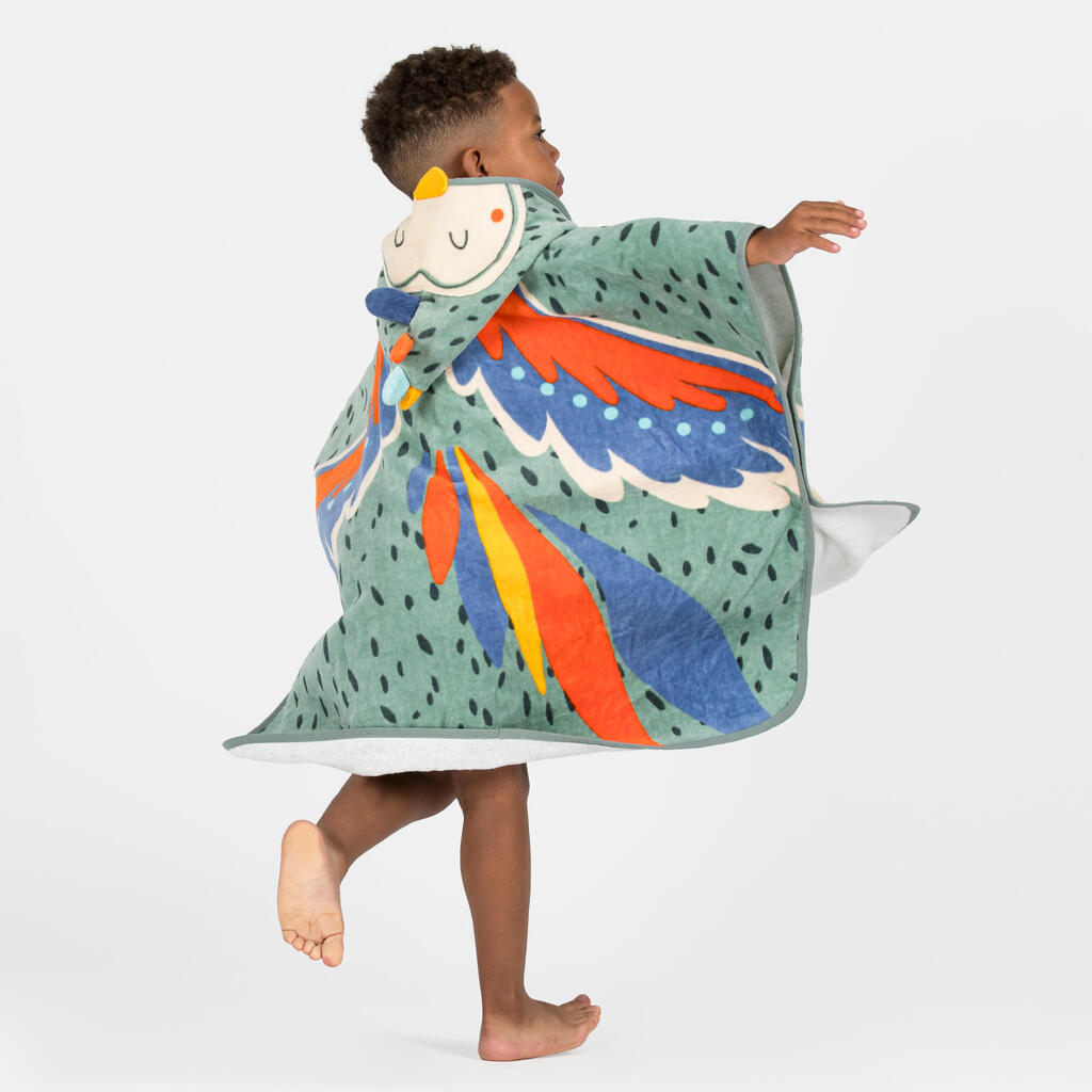 Baby poncho - Parrot green