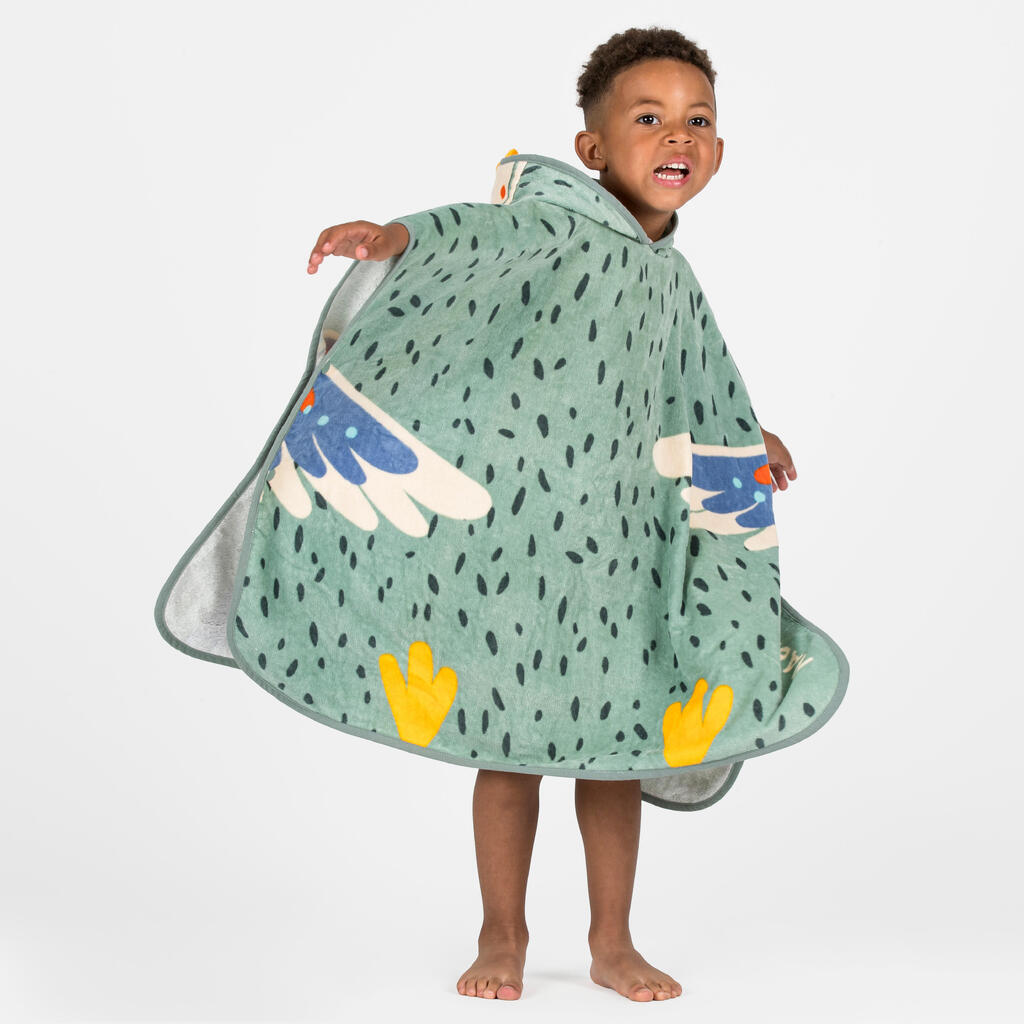 Baby poncho - Parrot green
