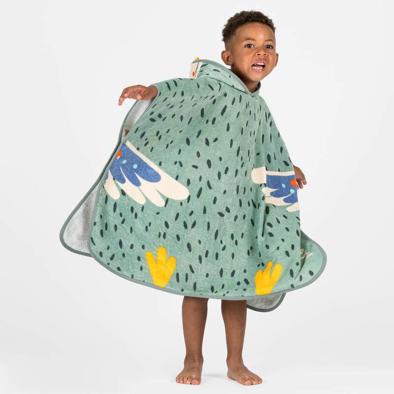 Poncho de bain Bébé - Peroquet vert