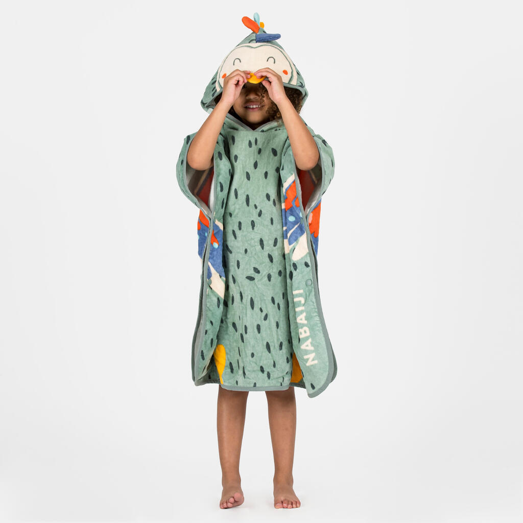 Baby poncho - Parrot green