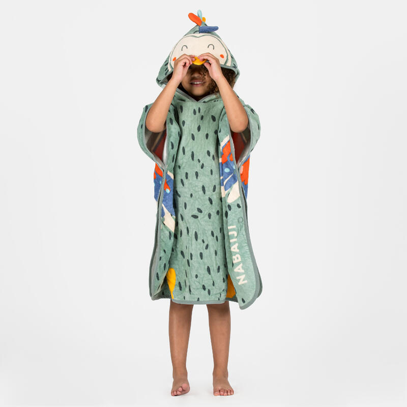 Poncho de baie Papagal Verde Bebeluși