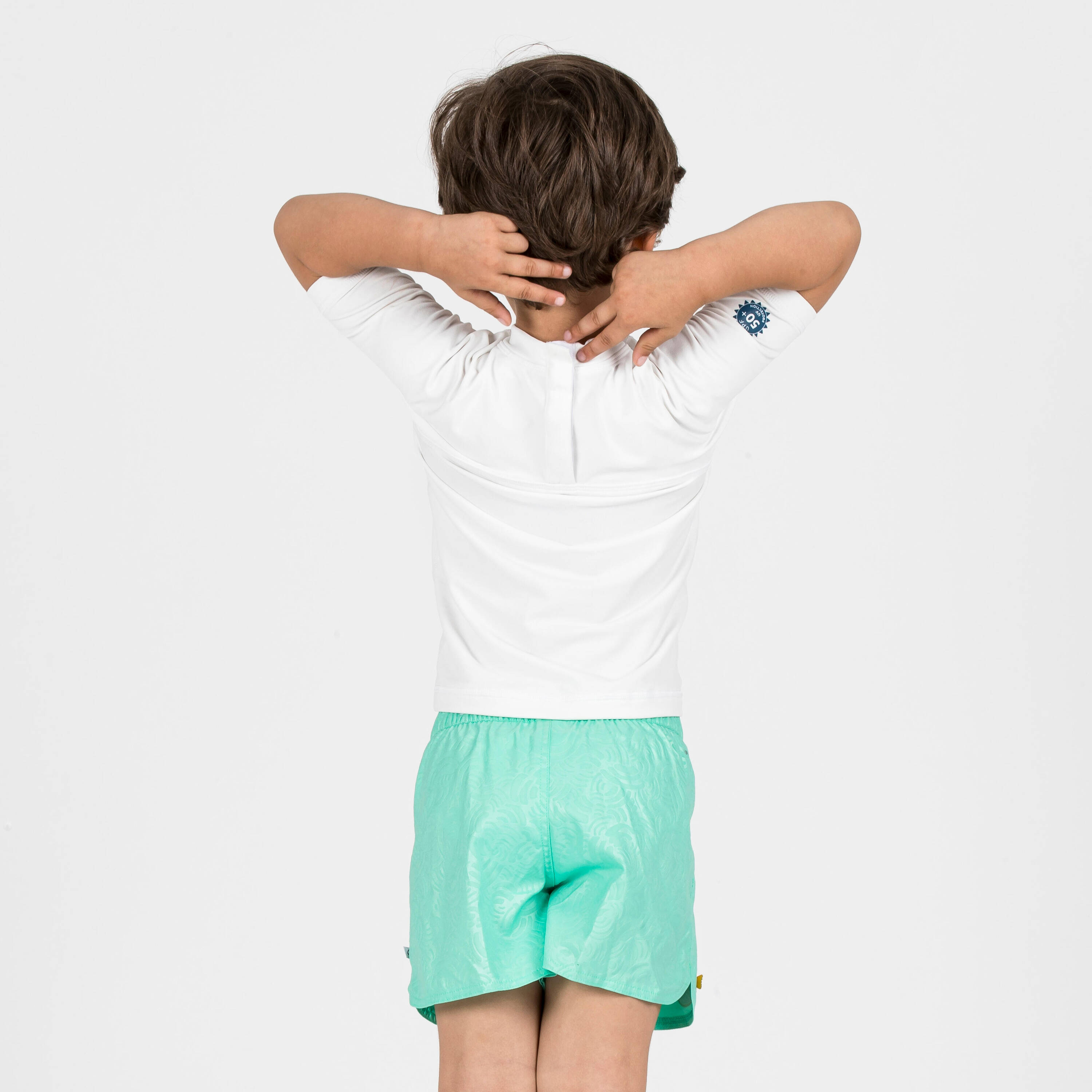 Baby/Kids' Swim Shorts Wave Quick-Dry & Comfortable Green -  4