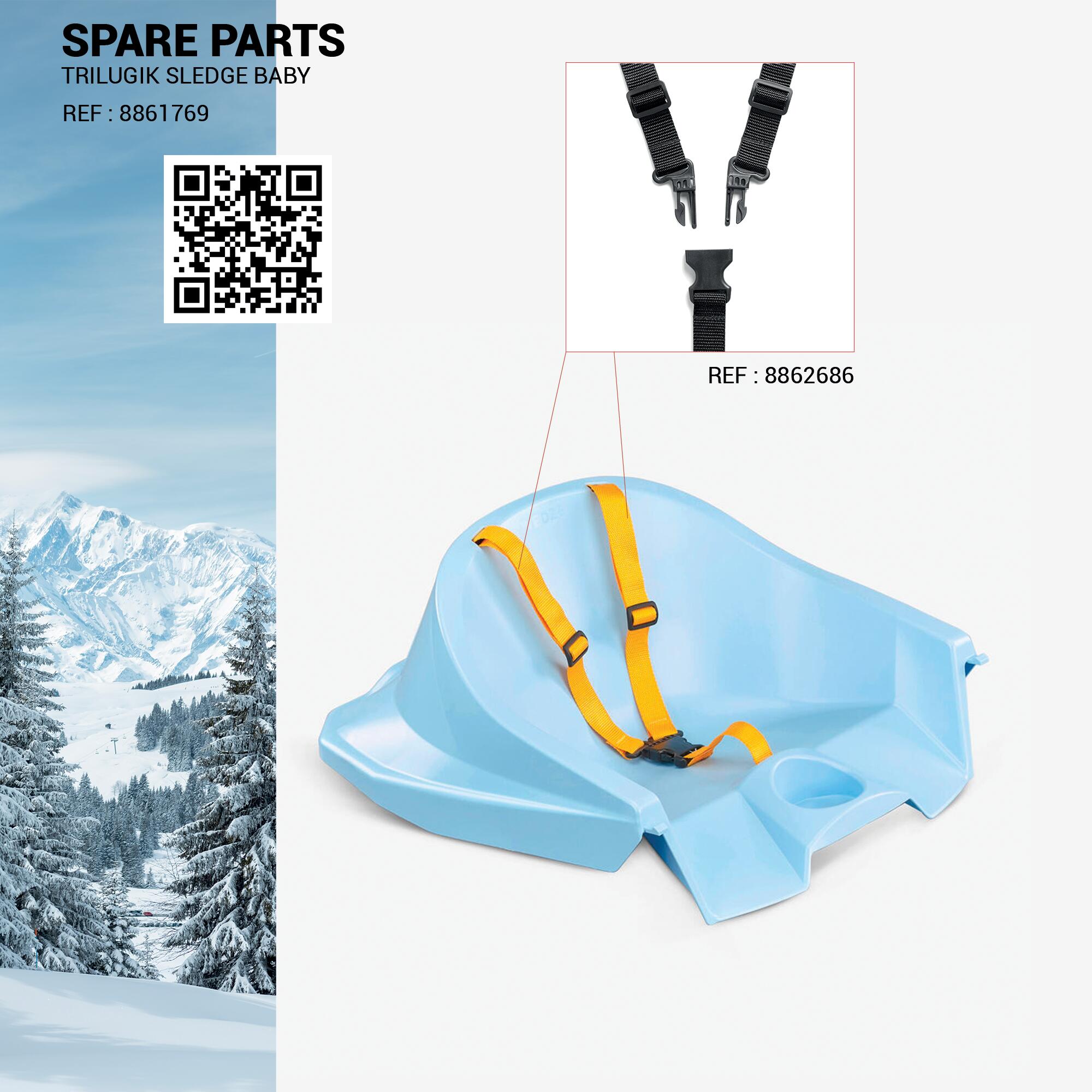 Babies’ Sled Seat – Trilugik - WEDZE