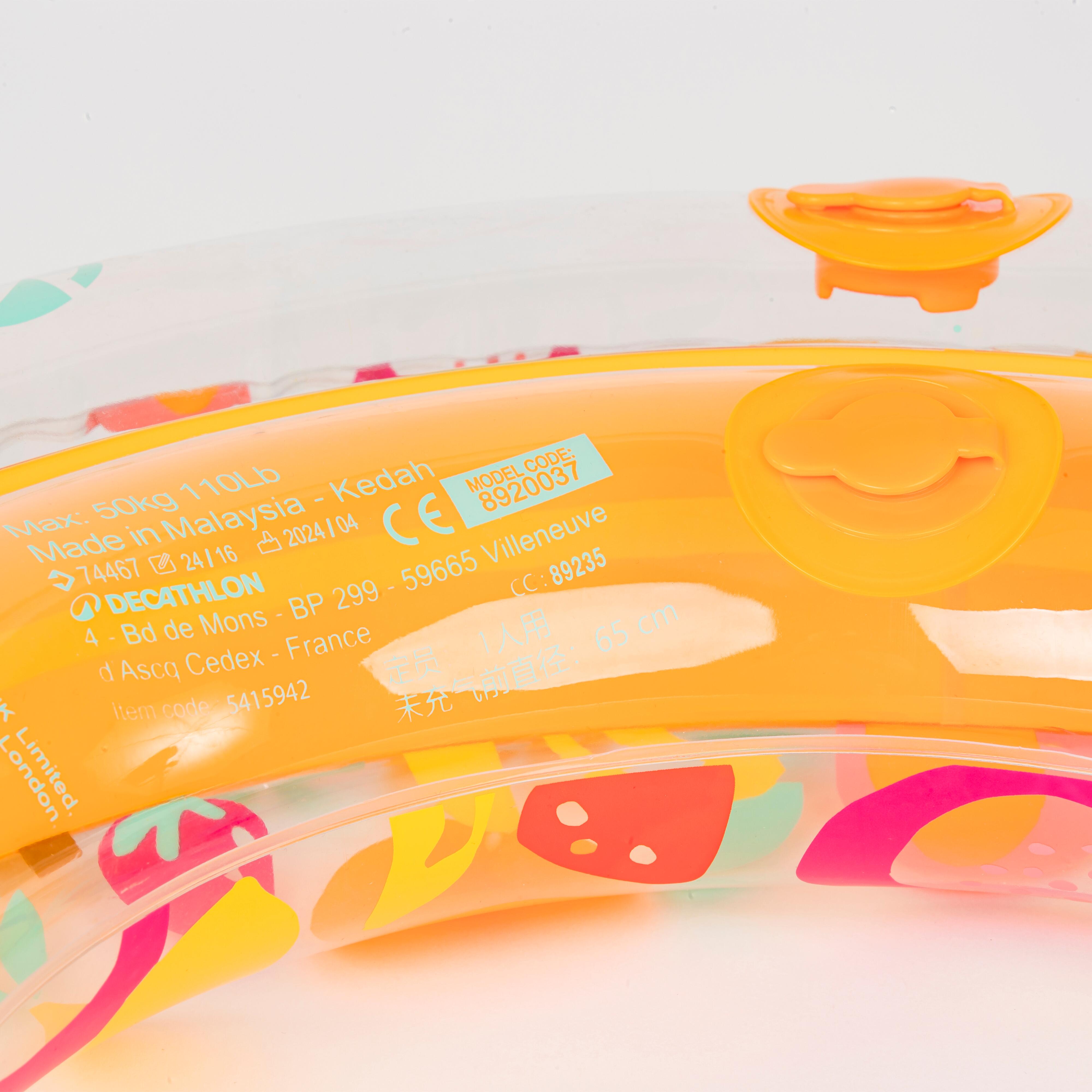 Inflatable Swim Ring 65 cm Fun & Durable Allfruits Print