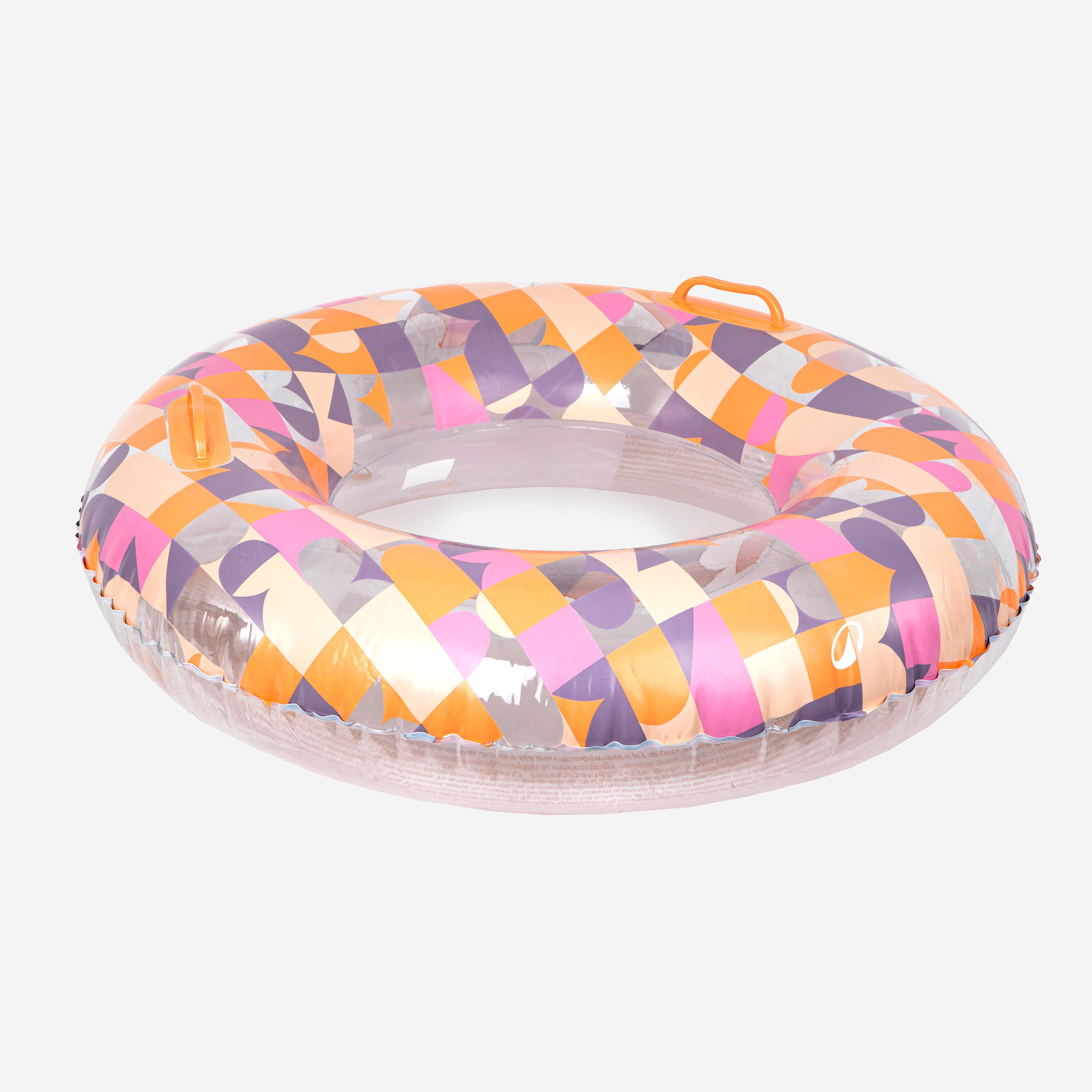 Zwemband met handvatten grote maat 92 cm Allpop transparant 2/5