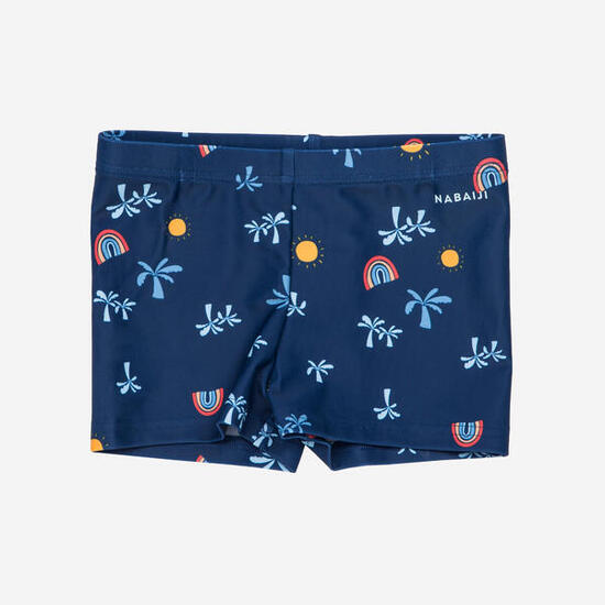 Boxer de bain Bébé / Enfant - Titou Palm bleu marine