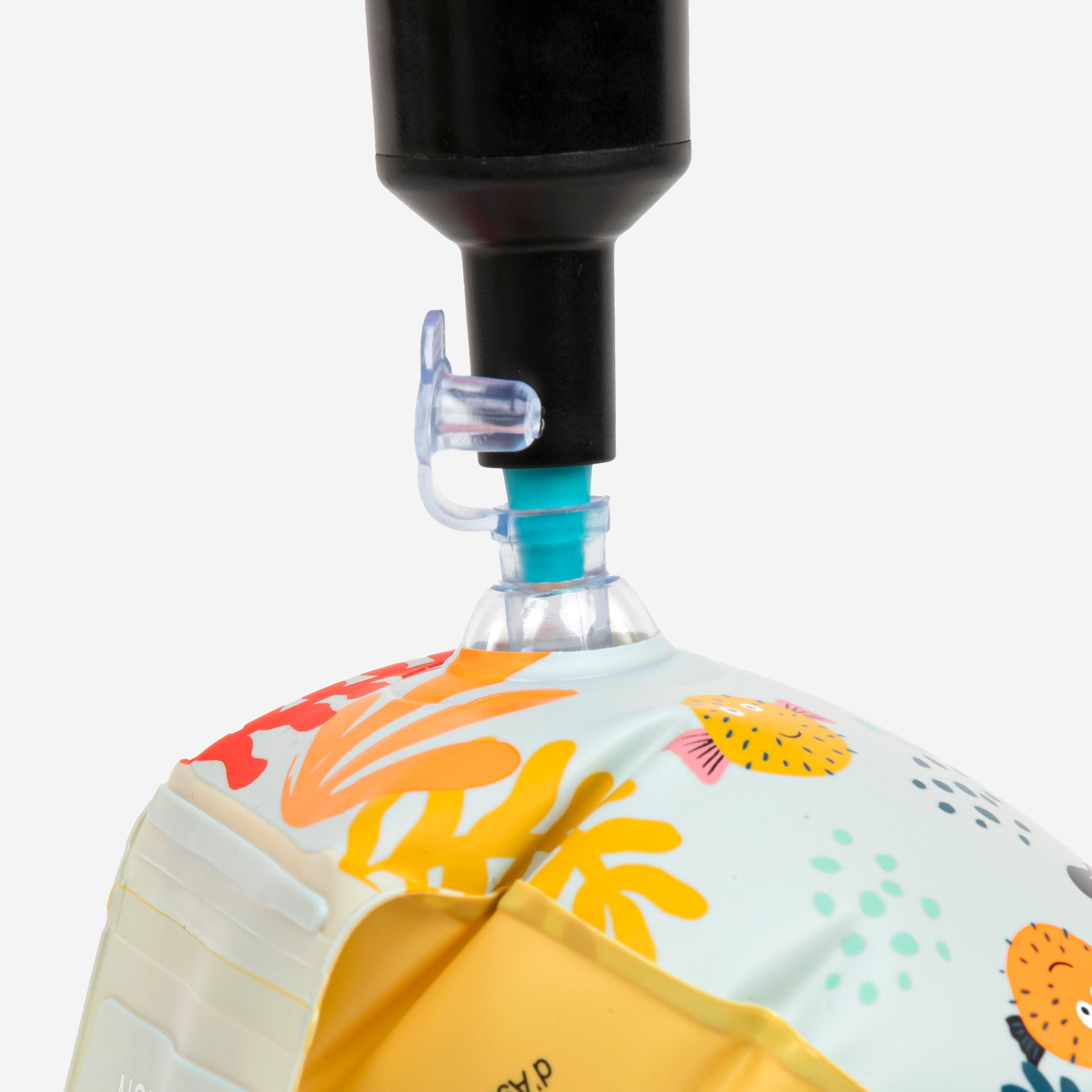 Kids' Swimming Armbands 11-30 kg Secure & Buoyant Allfish Light Blue