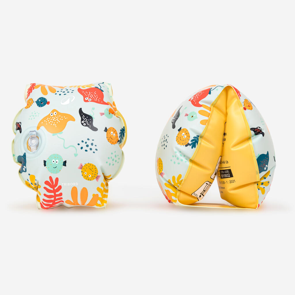 Brassards piscine Enfant 11-30kg - Allsifh bleu clair