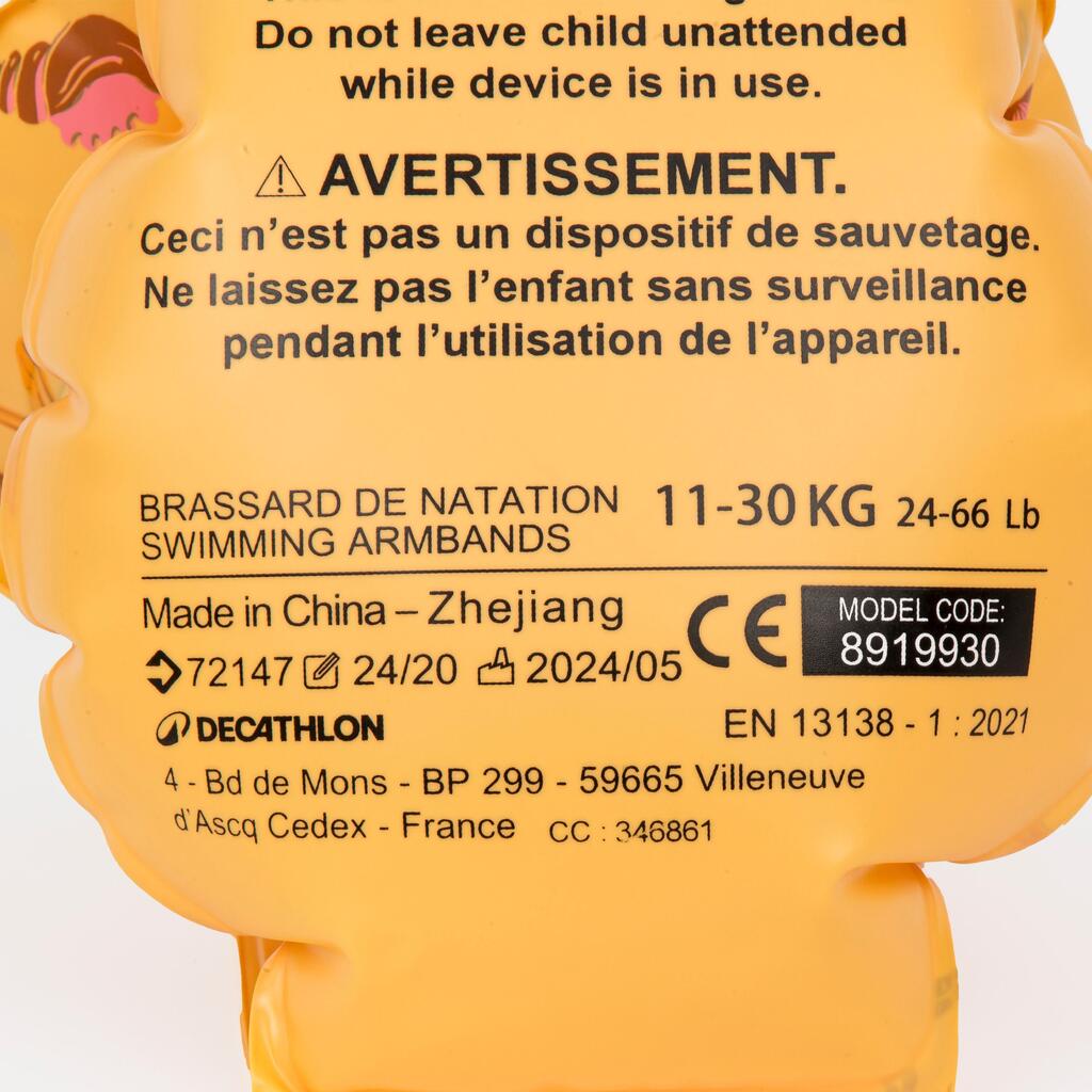 Svetloplavi dečji mišići za plivanje ALLFISH LIGHT 11–30 kg