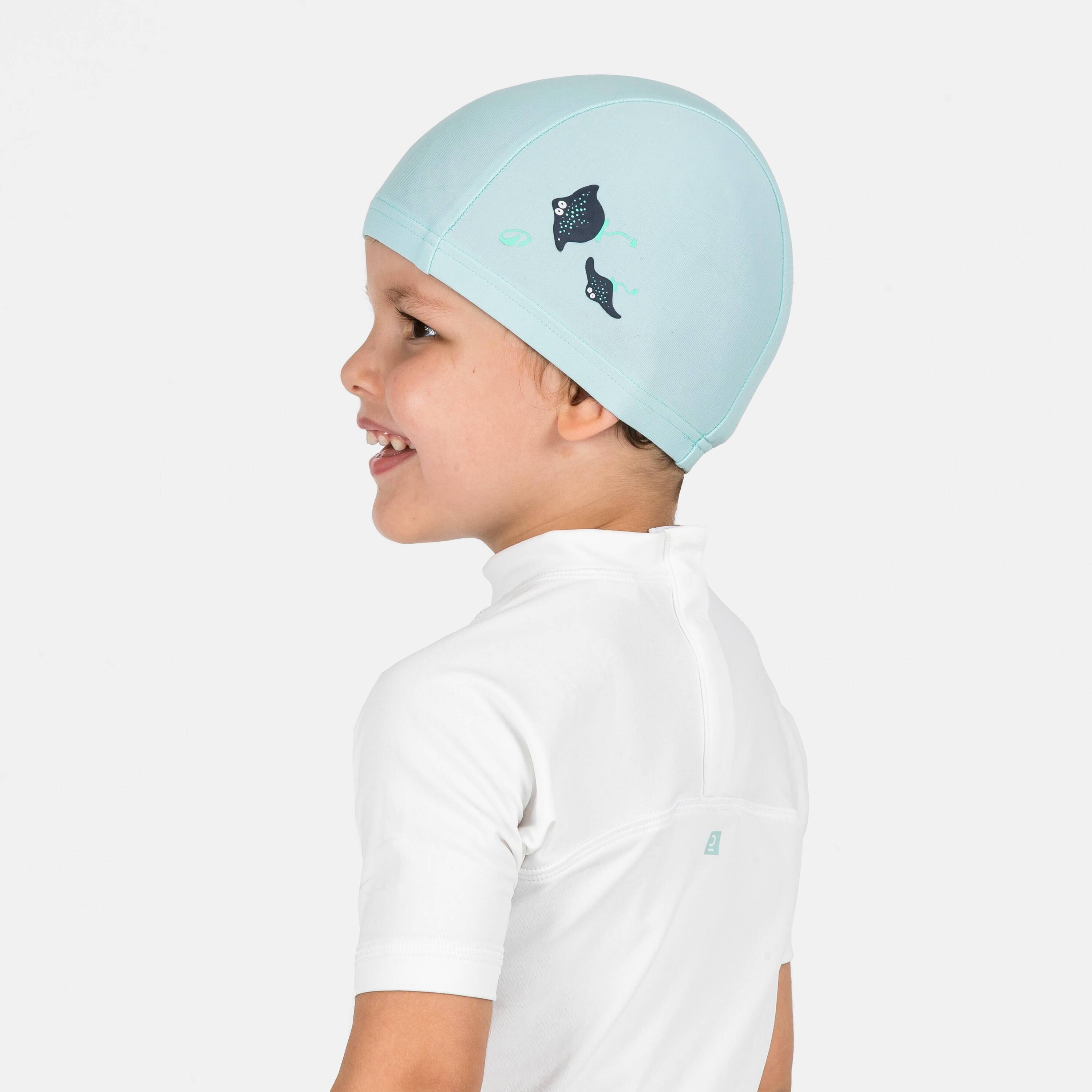 Baby Fabric Swim Cap Lightweight & Comfortable Manta Mint -  3
