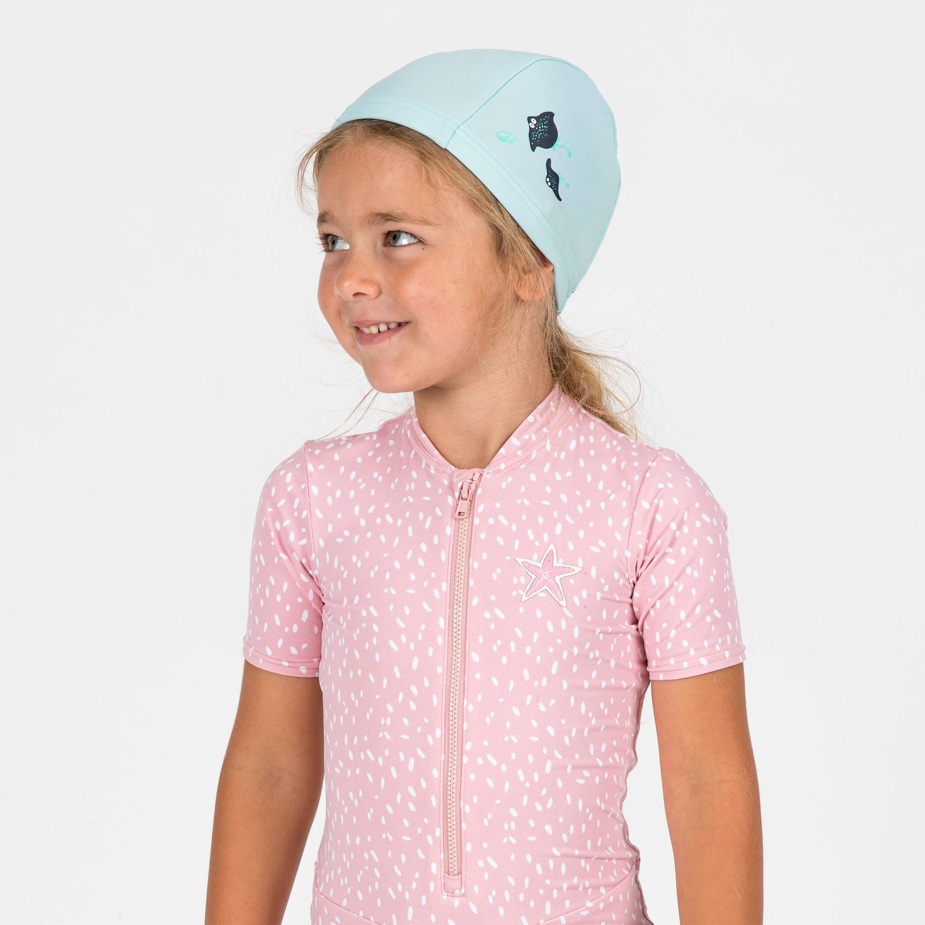 Baby Fabric Swim Cap Lightweight & Comfortable Manta Mint -  4