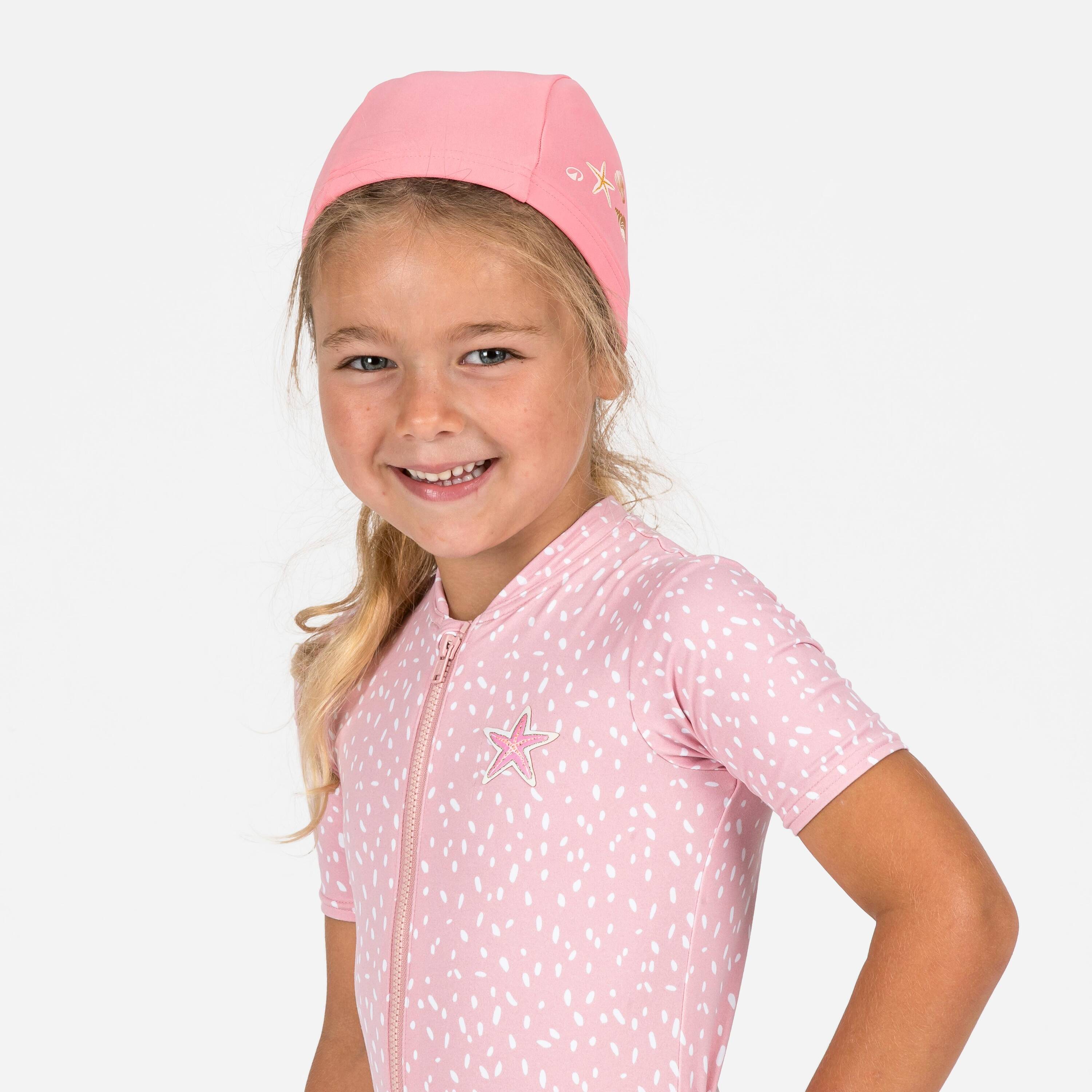 Baby Fabric Swim Cap Secure Fit & Soft Shell Pink -  3