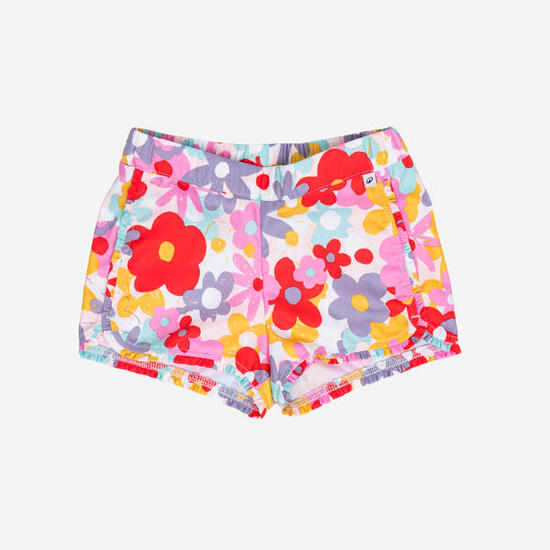 Short de bain Bébé / Enfant - rouge imprimés fleurs