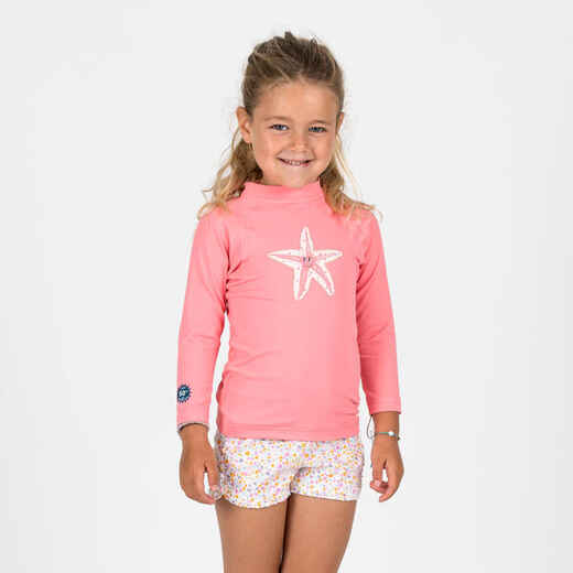 Camisa de protección solar de piscina para Bebé Nabaiji Turquesa