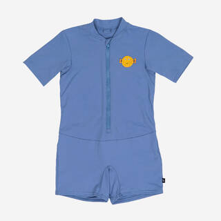 Baby swimming short sleeve and short leg suit - Blue