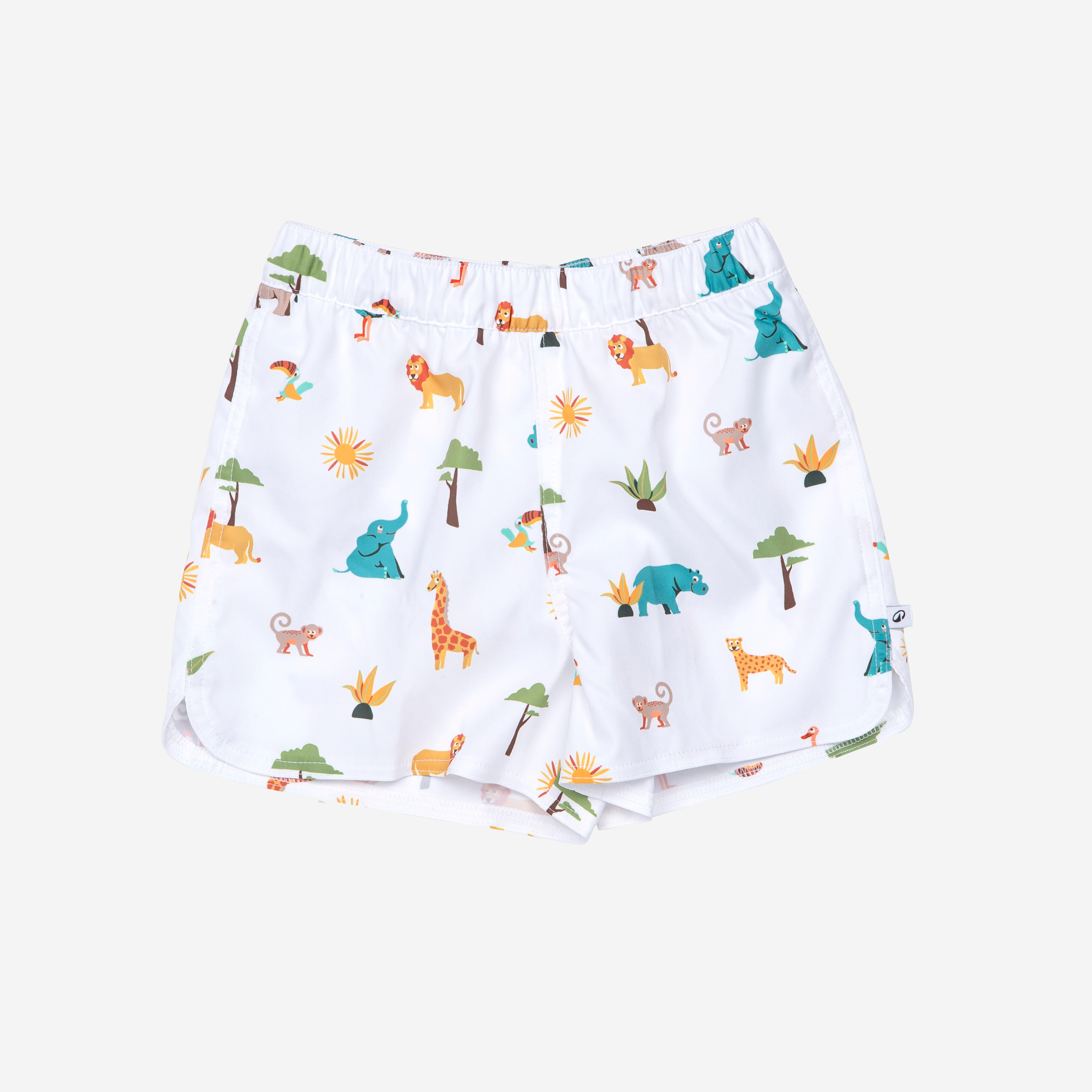 Baby/Kids' Swim Shorts Allwild Soft & Quick-Dry White