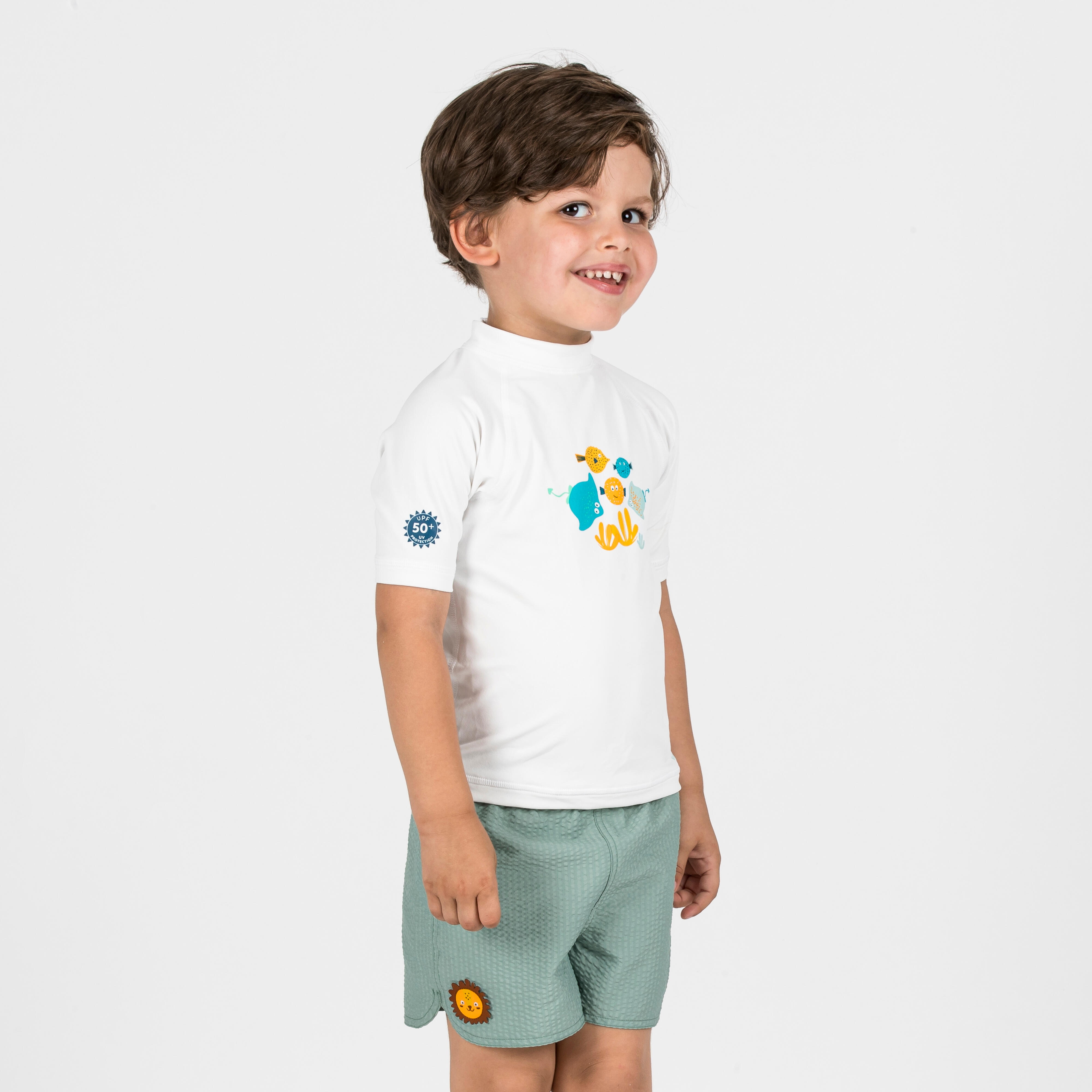 Baby short sleeve UV-protection t-shirt - Fish
