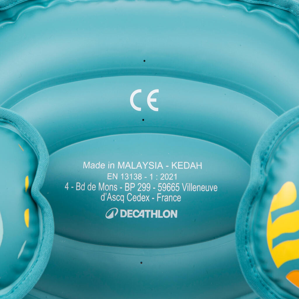 Kids’ progressive swimming pool armbands-waistband 15-30 kg Tiswim allwish blue