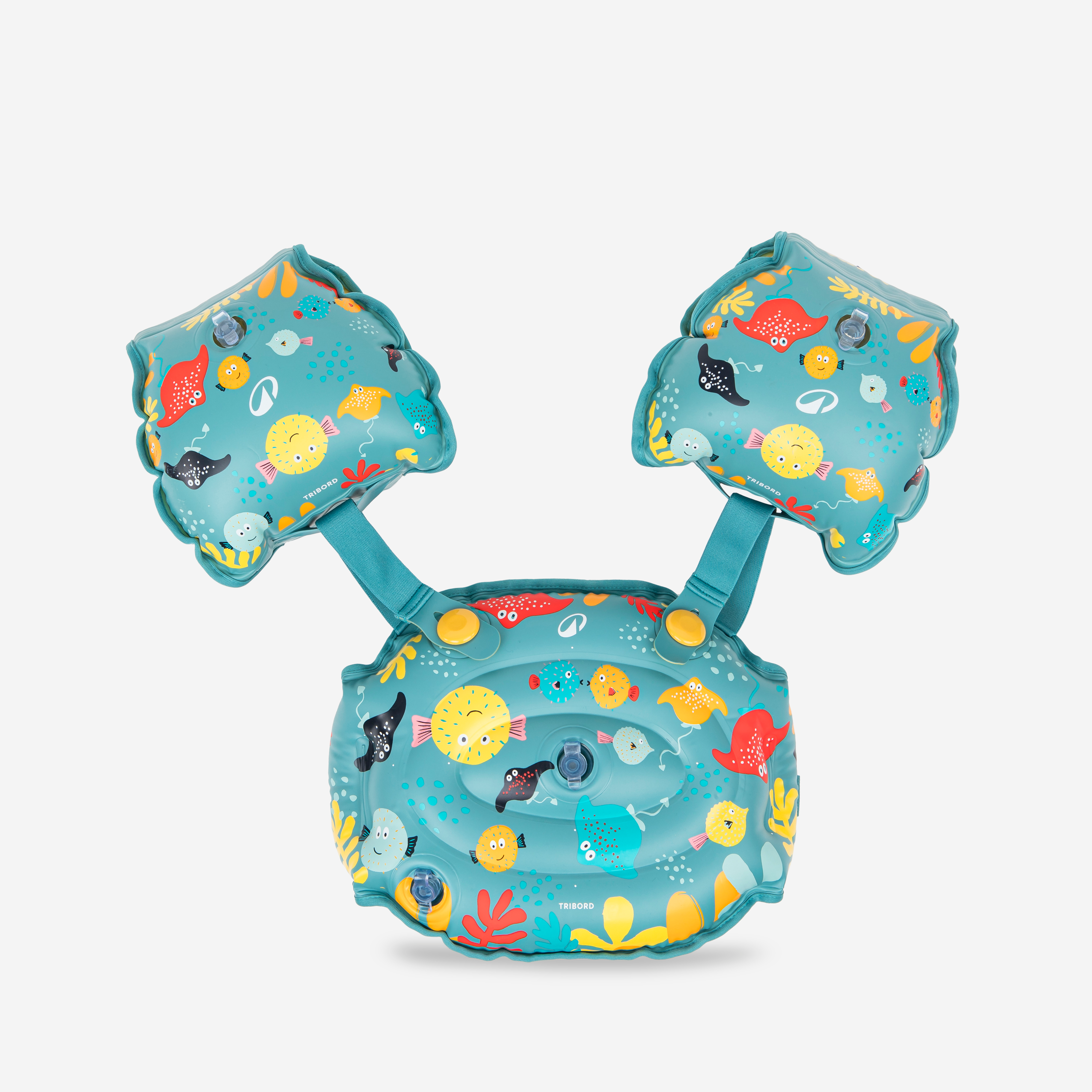 Brassards ceinture évolutifs de piscine enfant 15-30kg - tiswim allfish bleu - Natation - Nabaiji- Clubs - Entreprises - Collectivités - Associations