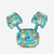 Brassards ceinture évolutifs de piscine Enfant 15-30kg - Tiswim allfish bleu