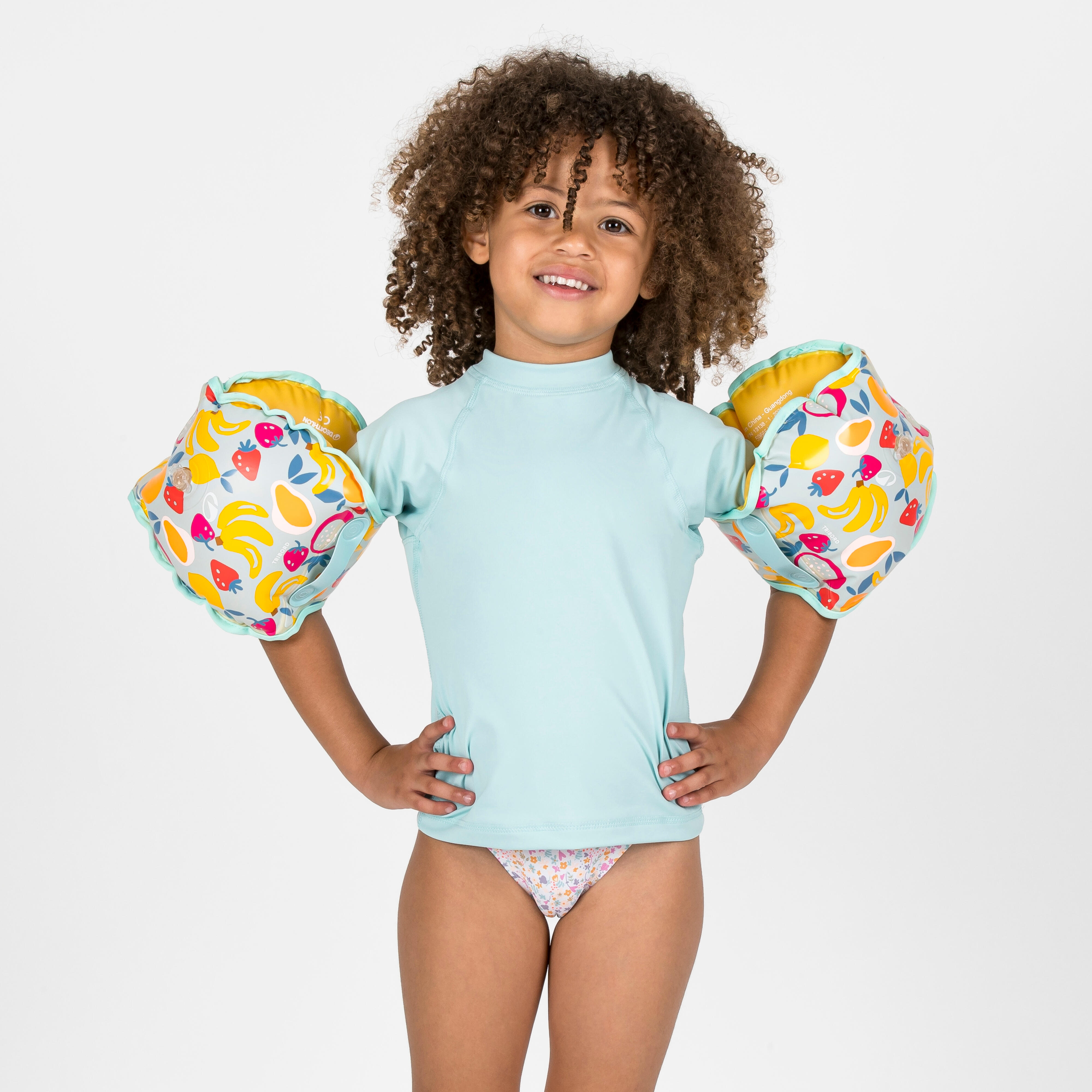 Kids' Progressive Pool Armbands-Waistband, Tiswim Fruits Age 2-6 - NABAIJI