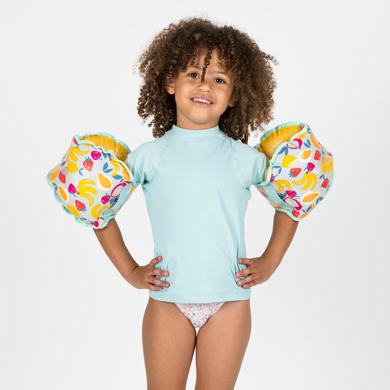 Brassards ceinture évolutifs de piscine Enfant 15-30kg - Tiswim allnuts bleu