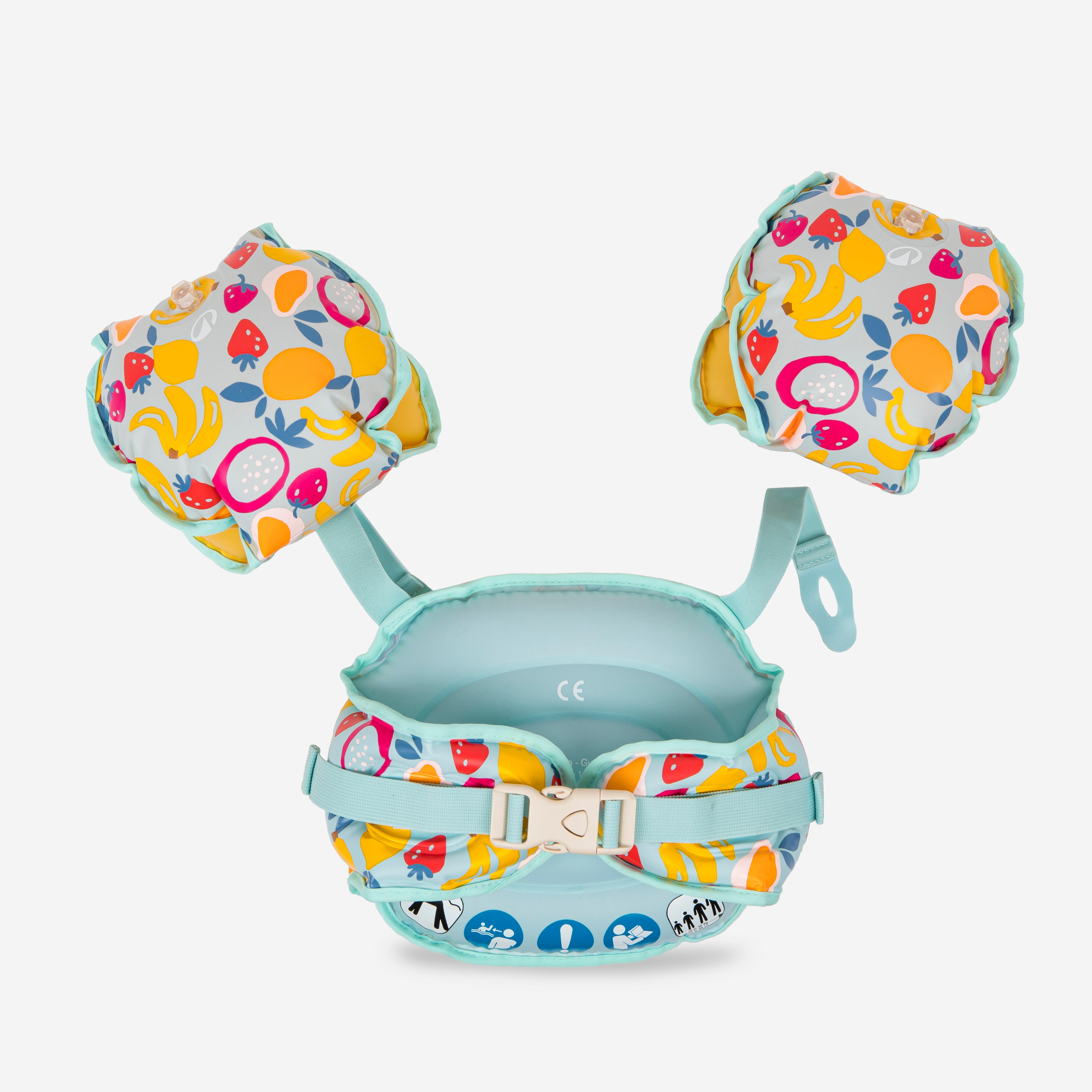 Brassards-ceinture de piscine évolutifs enfant, Tiswim fruits Âge 2-6 ans - NABAIJI