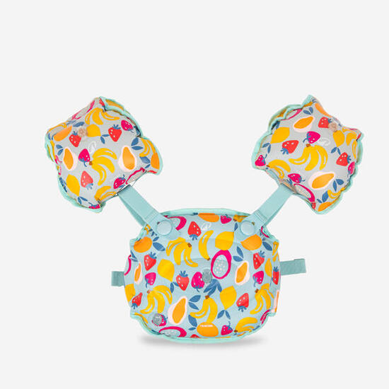 Brassards ceinture évolutifs de piscine Enfant 15-30kg - Tiswim allnuts bleu