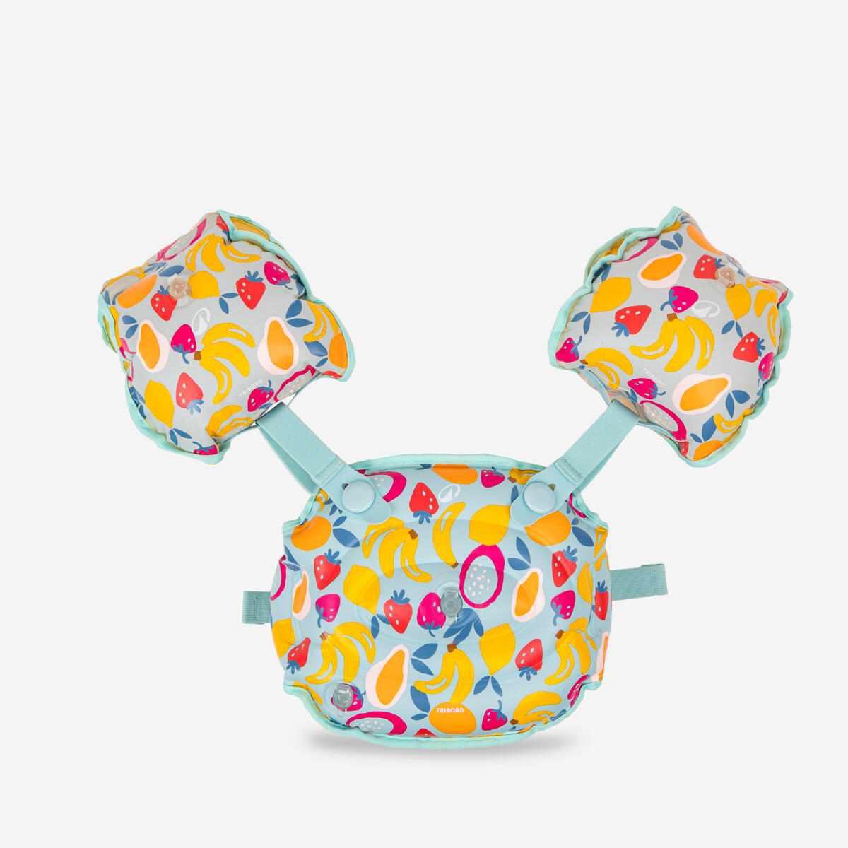 Brassards ceinture évolutifs de piscine Enfant 15-30kg - Tiswim allnuts bleu