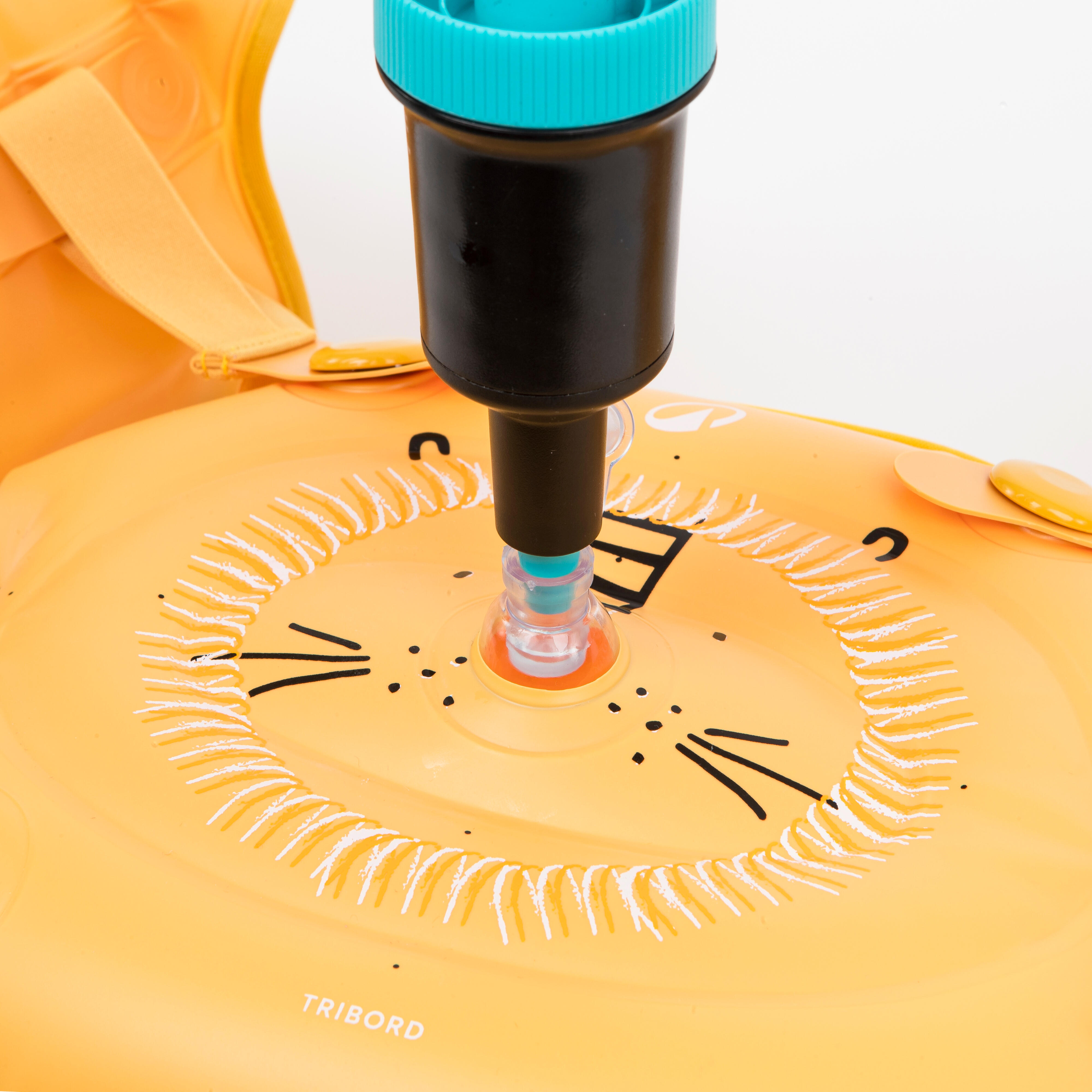 Kids’ progressive swimming pool armbands-waistband - Tiswim yellow lion